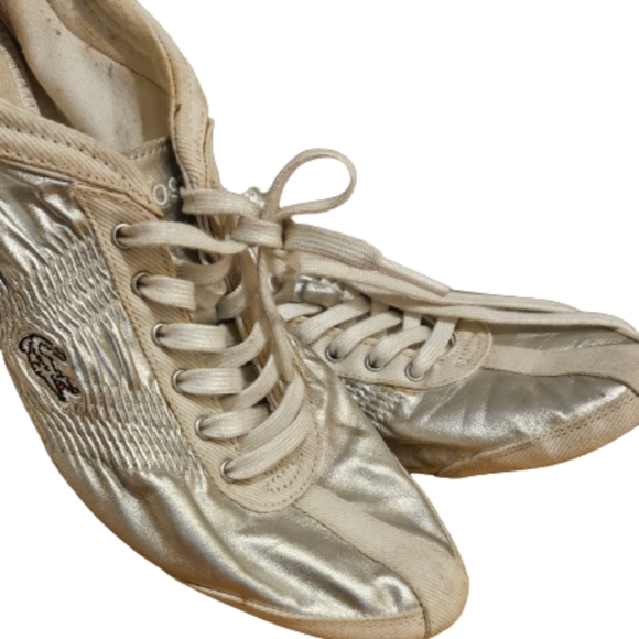 Lacoste silver athletic shoes Size 8.5 - Picture 4 of 10